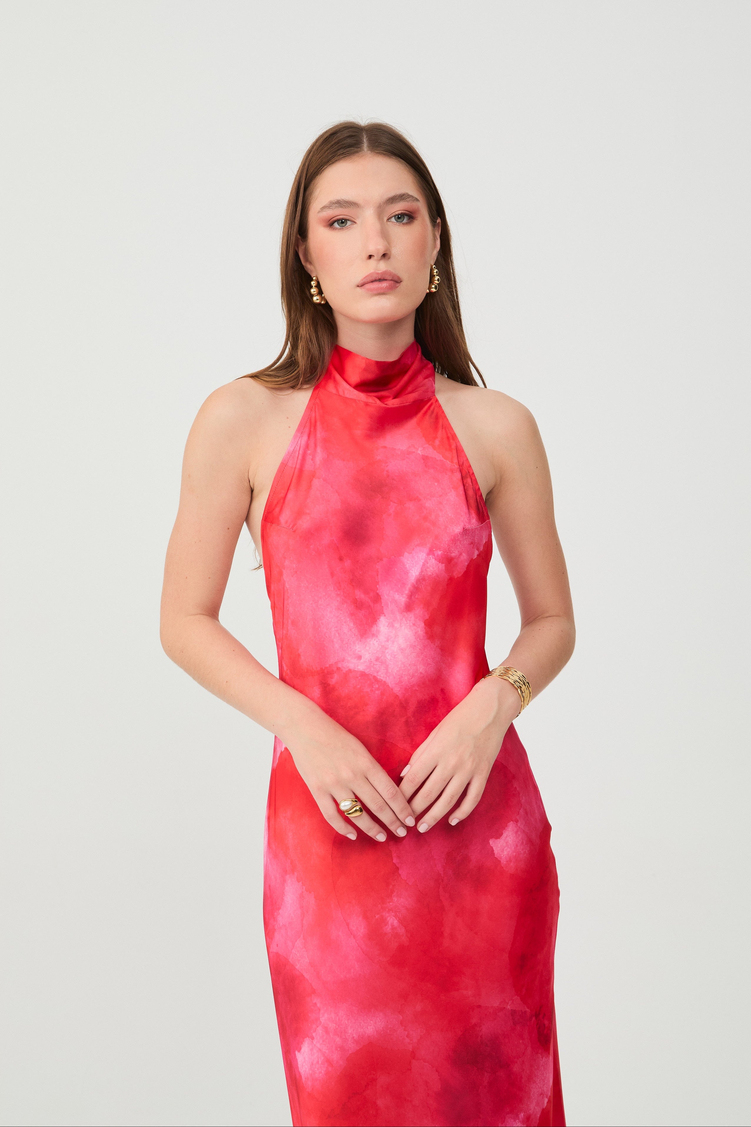 High Neck Dress