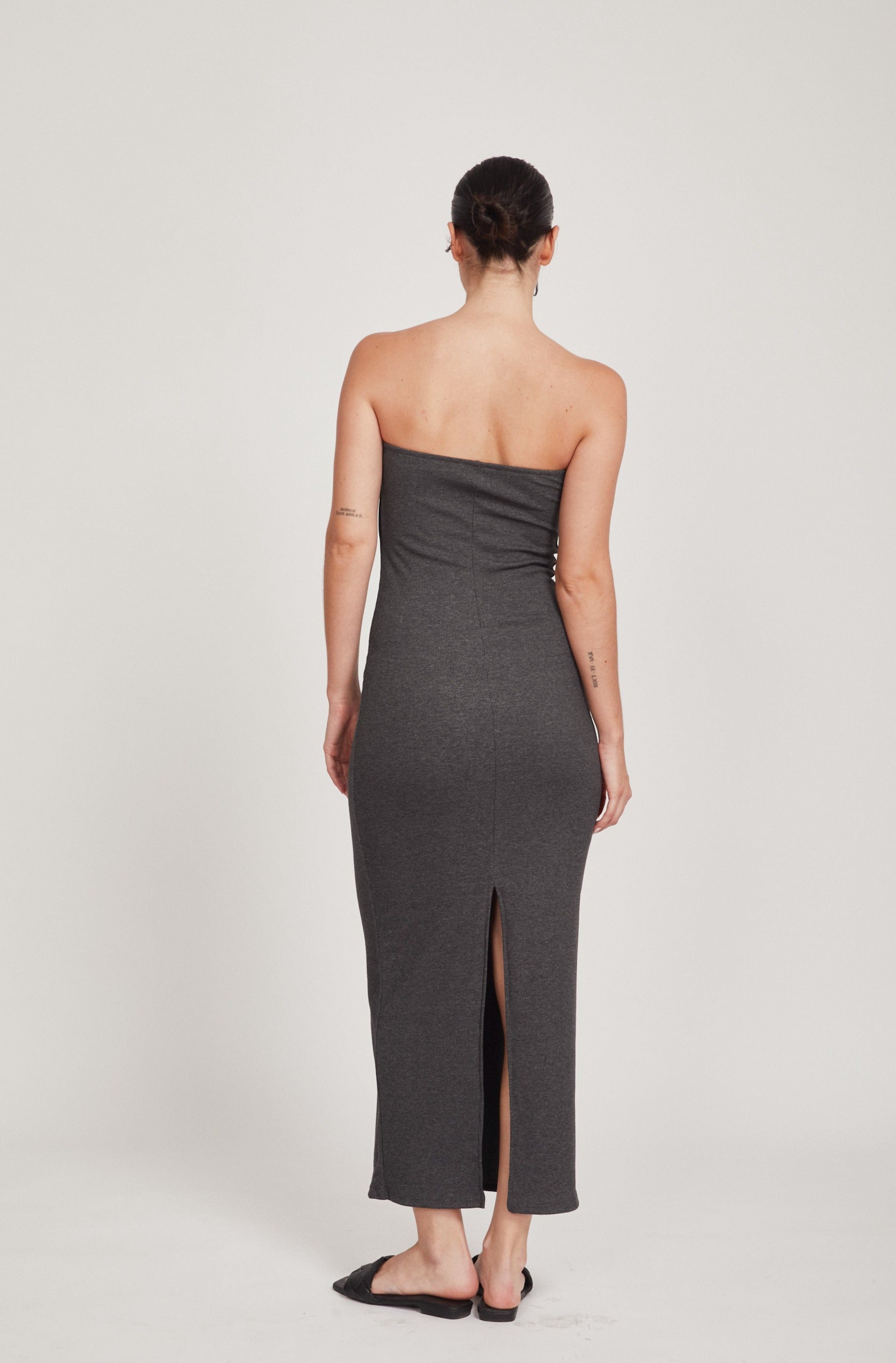 Strapless Rib Dress