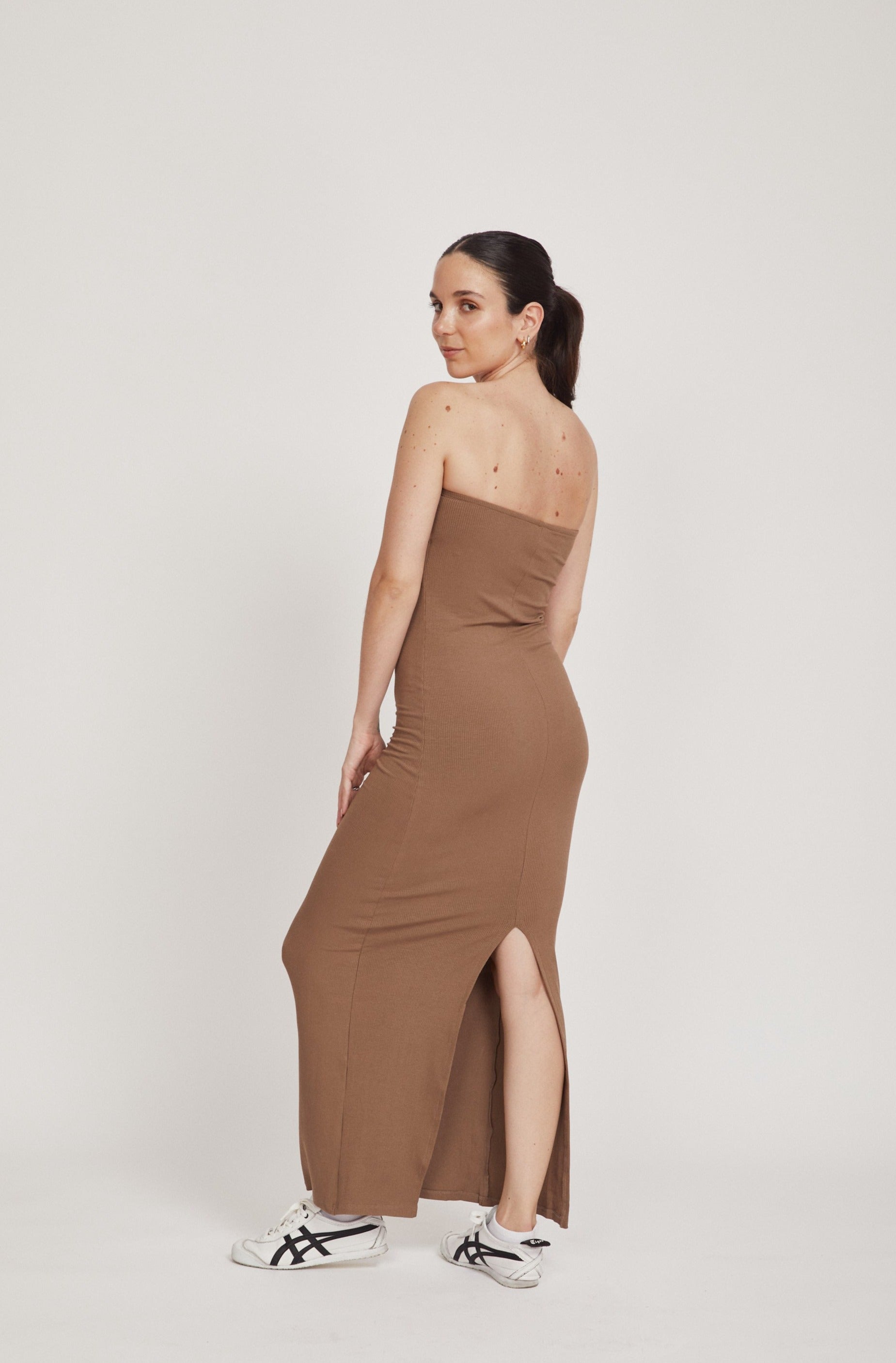 Strapless Rib Dress