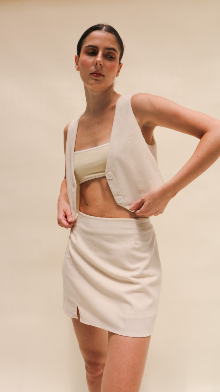 Linen Mini Skirt