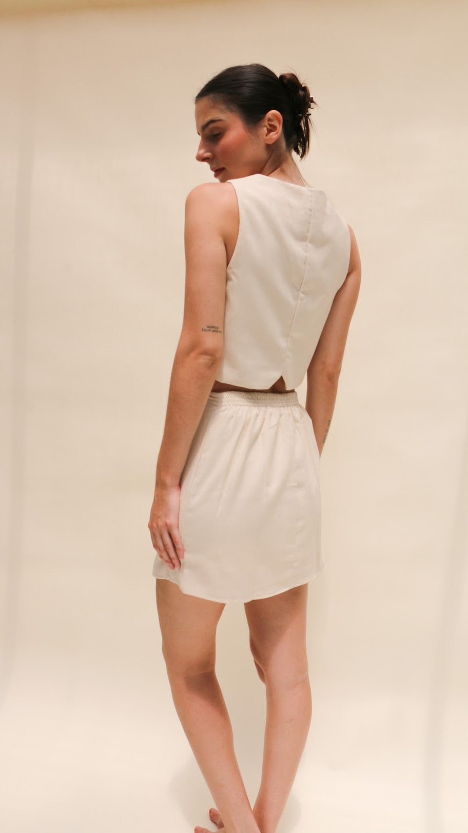 Linen Mini Skirt