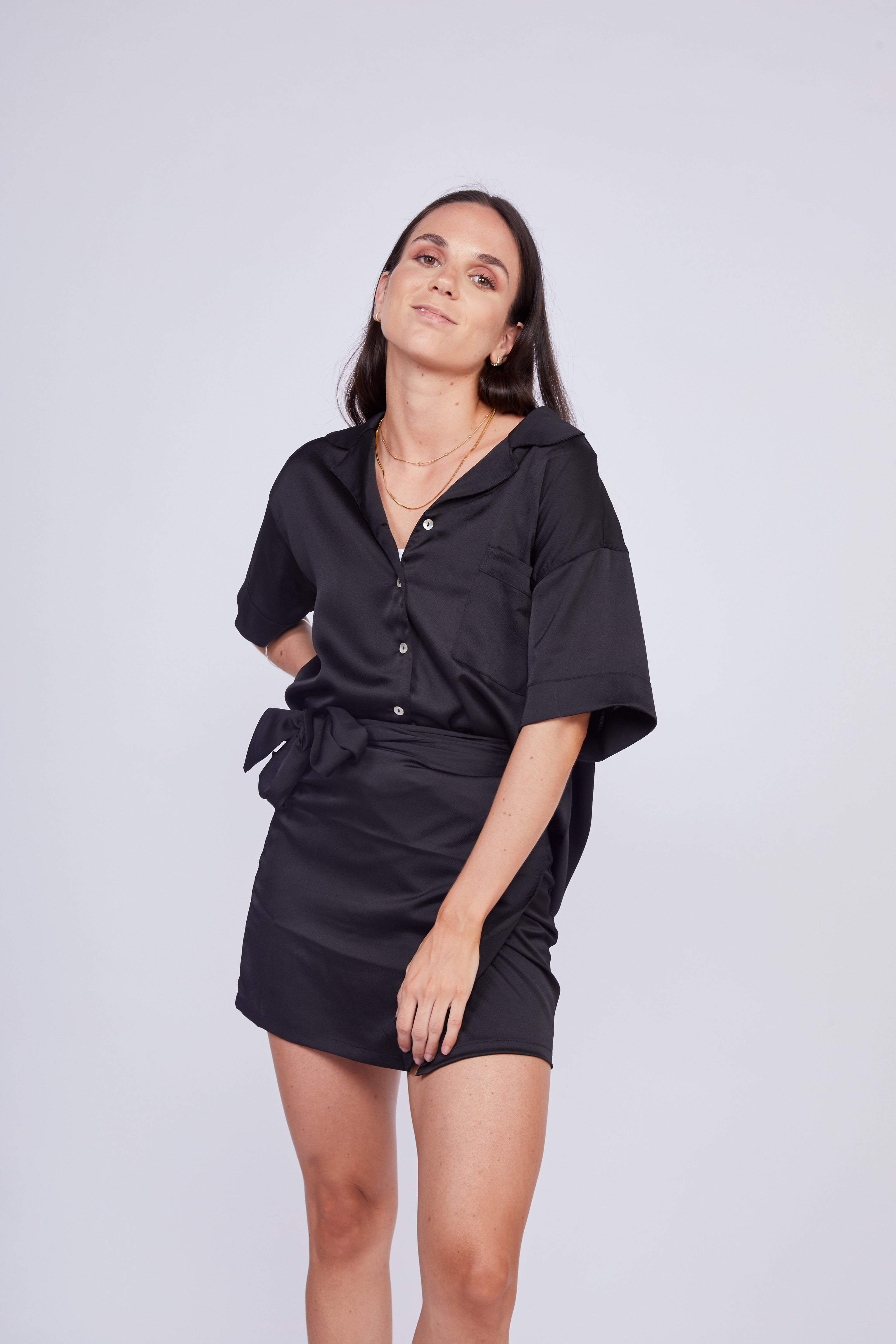 Set Seda - Camisa + Falda