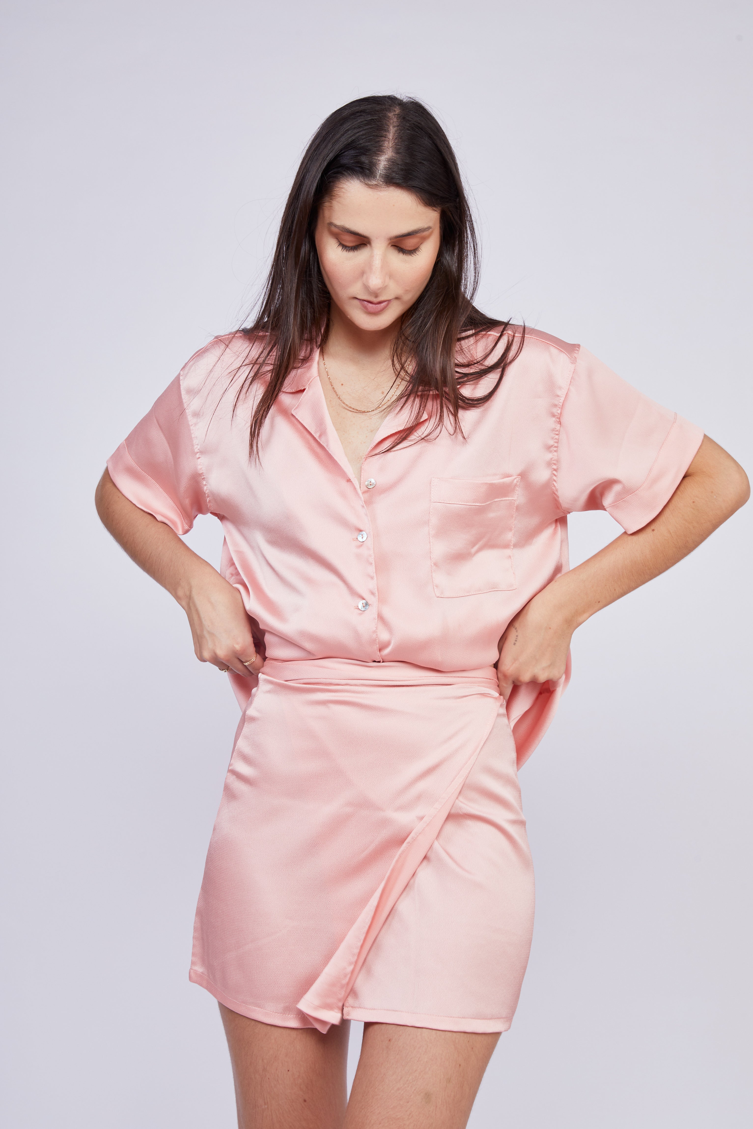Set Seda - Camisa + Falda