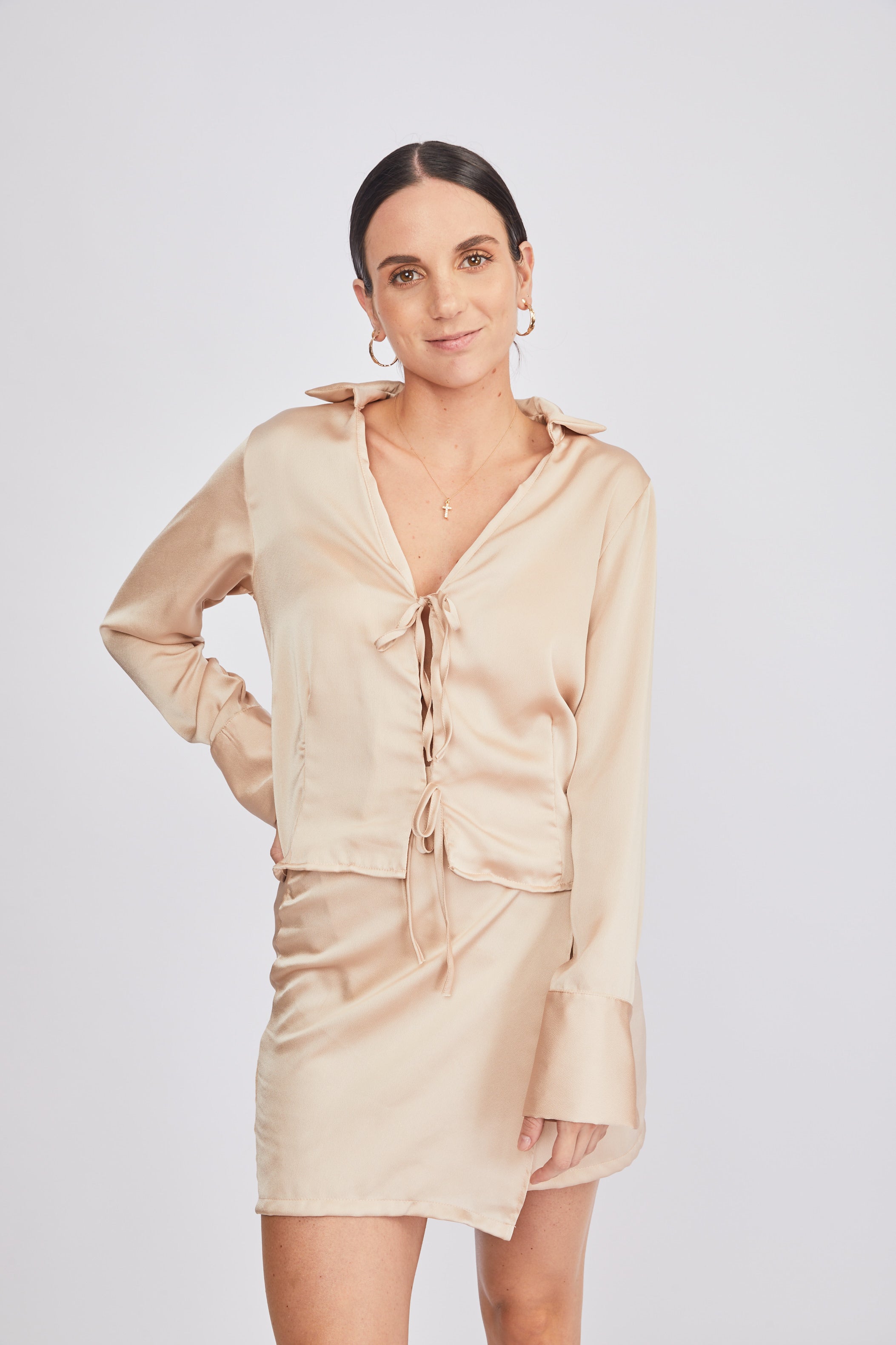 Silk Set - Blusa + Falda